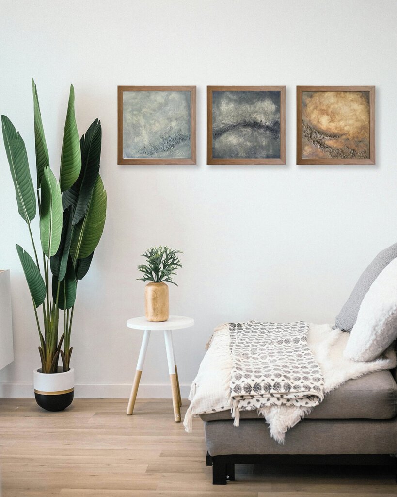 Beneath The Waves - Textured Wall Art Painting