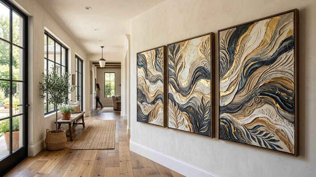 Textured Wall Art for Different Interior Styles