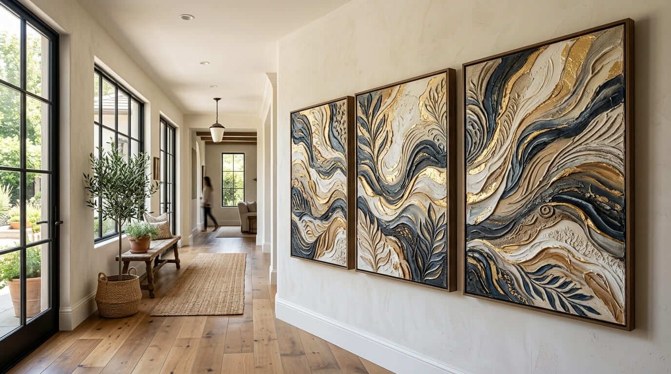 Transformative textured art wall