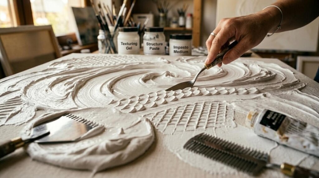 How a Layered Textured Canvas Is Built