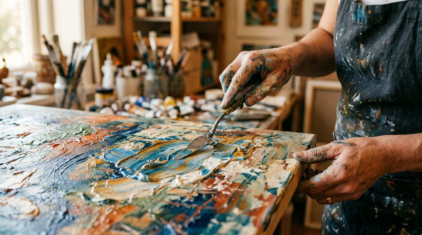 Handcrafted textured art